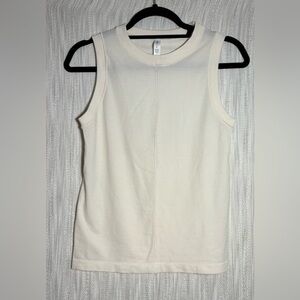 Elegant Cream Sleeveless Top